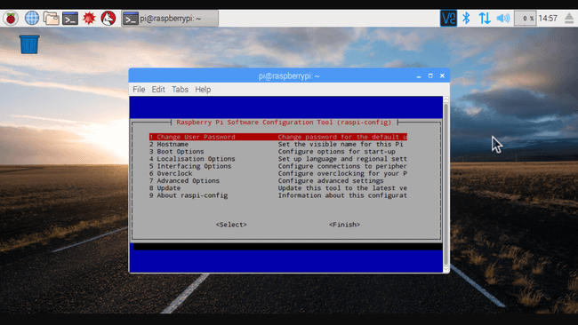 raspi config options